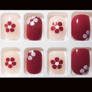 VIVO 24pcs Press on Nails Short Manicure Artificial False Fake Nails Tips #108